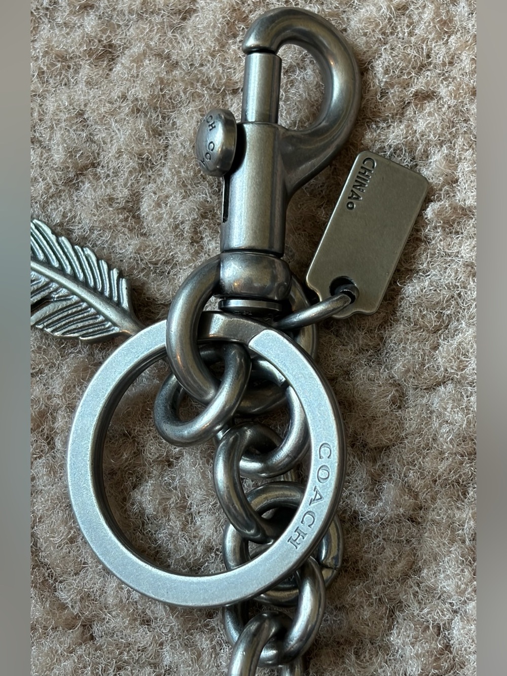 COACH Stegosaurus Steggy Keychain Bag Charm - Picture 2 of 3